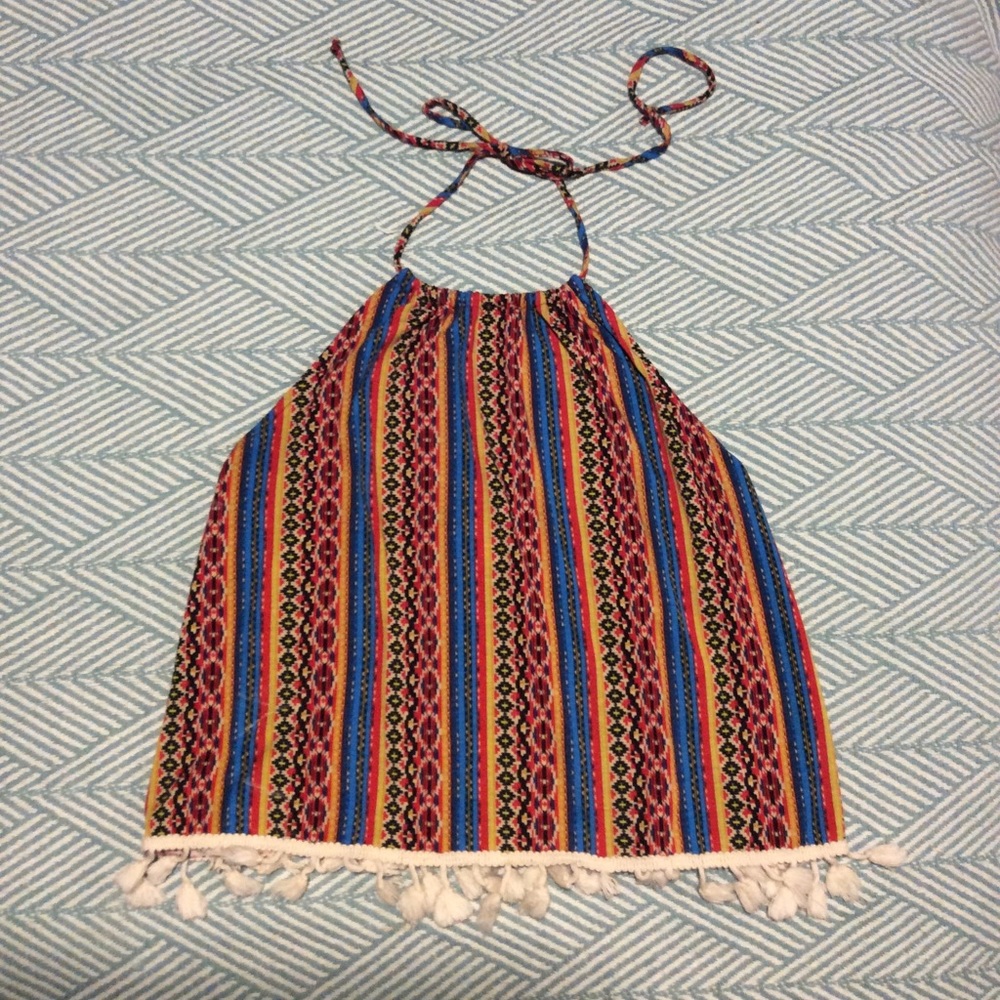 Tribal printed top